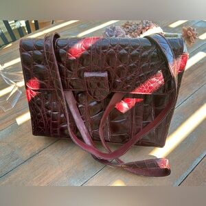 Dotti crocodile Dark red